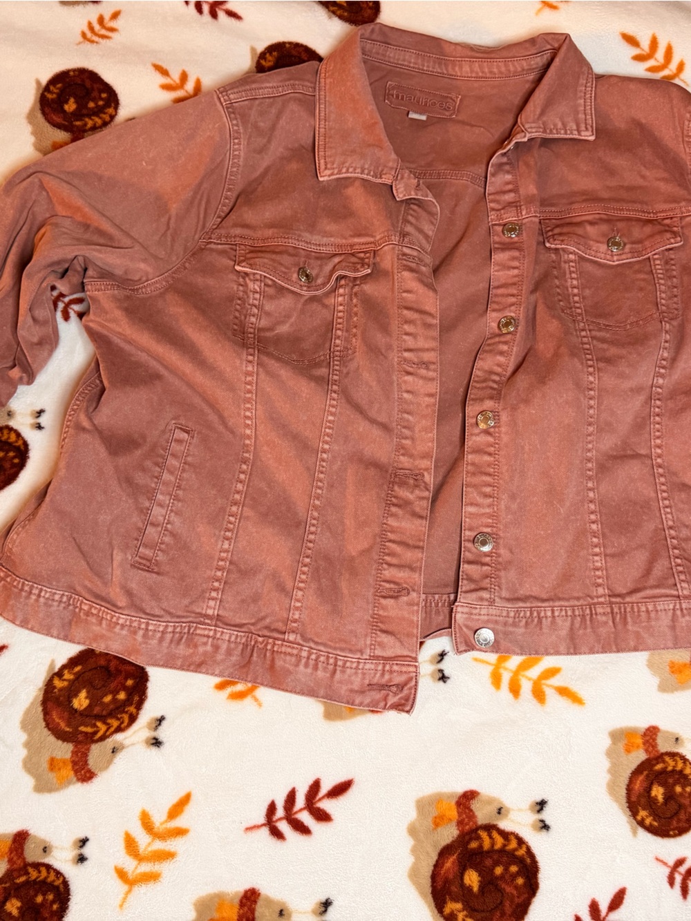 Maurices Dusty Rose Denim Jacket